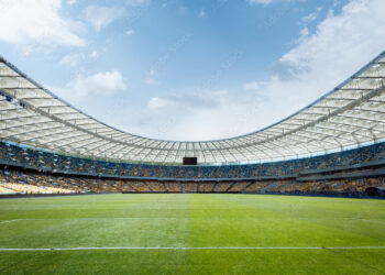 empty football field