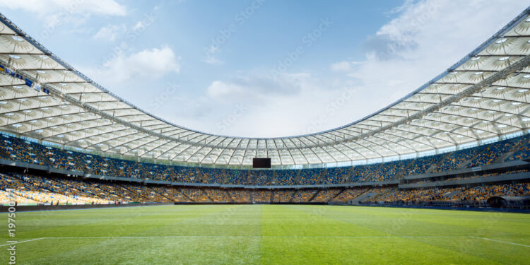 empty football field